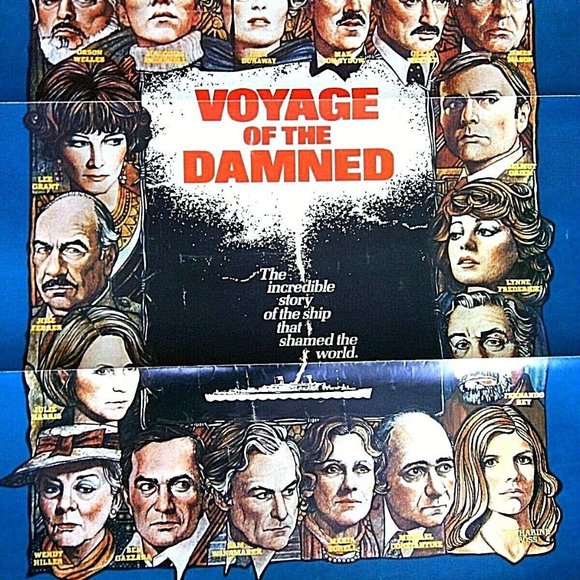 Vintage British Film Poster Voyage of the Damned Original Movie Poster Cruise UK - Picture 2 of 16
